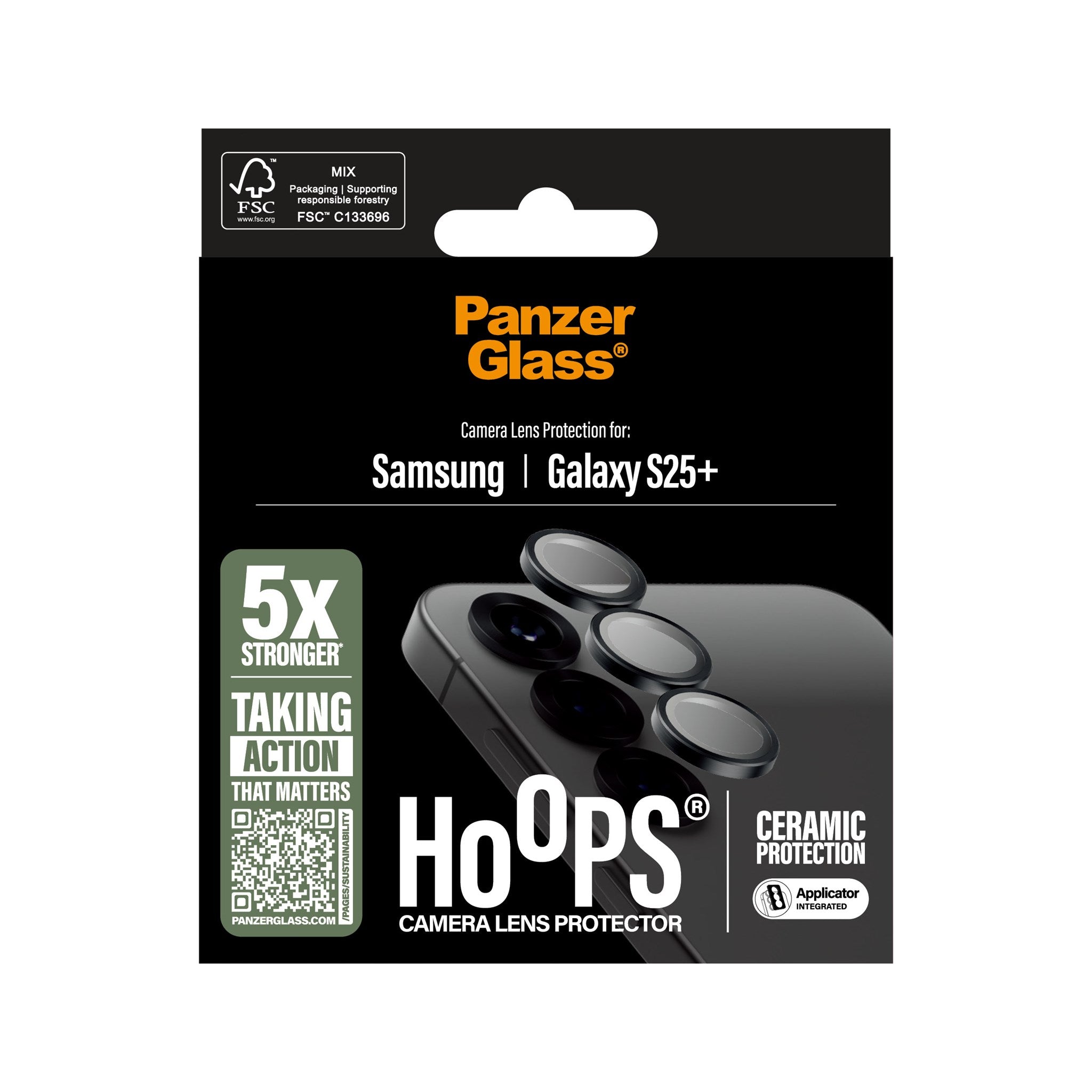 PanzerGlass® Hoops® Ceramic Camera Lens Protector Samsung Galaxy S25+